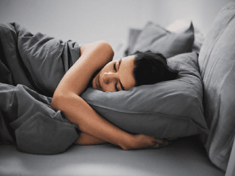 A women Sleeping Comfortably